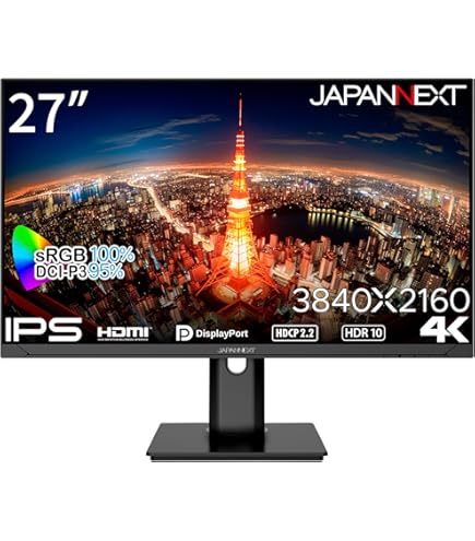 Amazon.co.jp: JAPANNEXT 27インチ モニター 4K UHD 3840x2160解像度